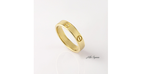 №7 Золотое кольцо в лимонном цвете Стиль Cartier* р.16,0
