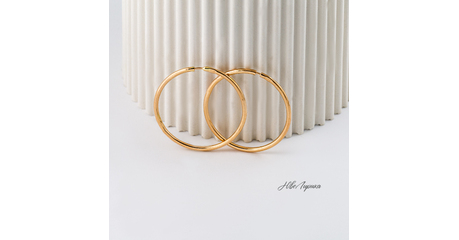 №114 Серьги-кольца Конго 