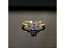 №204 Золотое кольцо для подарка.р.16,4