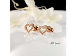№240 Золотые сердечки-гвоздики 