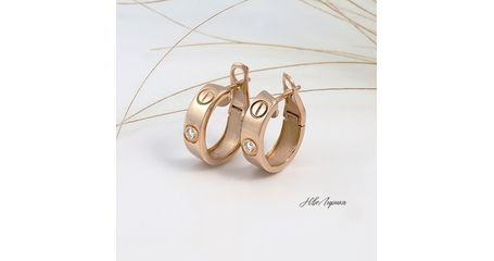 №288 Серьги в стиле Cartier* 