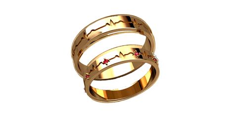 ко027 Кольцо обручальное  