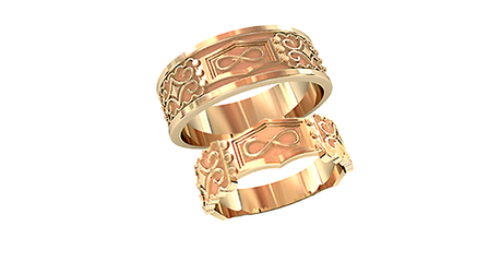 ко040 Бесконечность в обручальном кольце