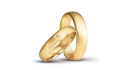 ко072 Классические литьевые, бесшовные обручальные кольца до 5 мм