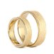 ко073 Матированные обручальные кольца со скошенным краем 