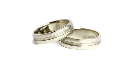 ко092 Кольца обручальные округлой формы 