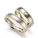 ко107 Комбинированные обручальные кольца 