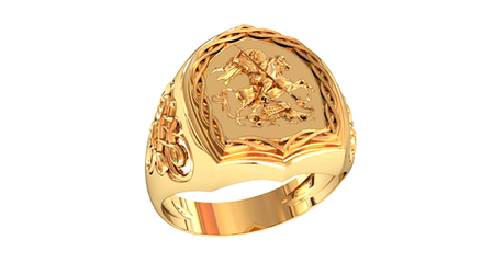 пч005 Печатка из золота 