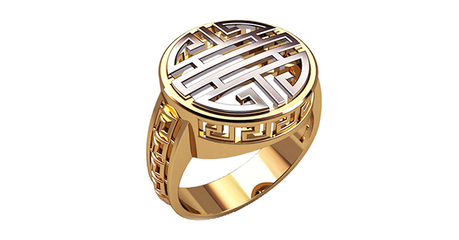 пч023 Печатка с греческим узором 