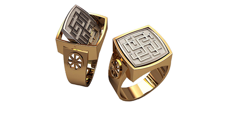 пч025 Печатка – оберег Родимич – Сварожич (перевёртыш).