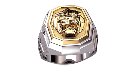 пч026 Печатка - лев