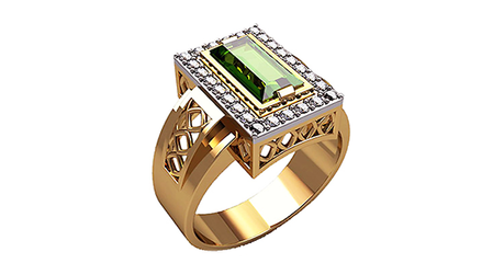 пч045 Печатка с крупным камнем.