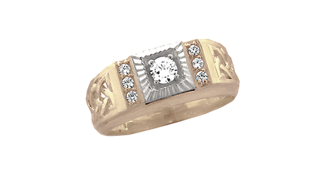 пч106 Печатка с фианитами  