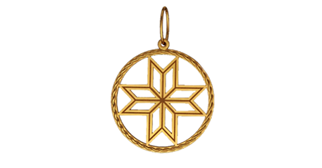 пд001 Подвес Славянский оберег «Алатырь»