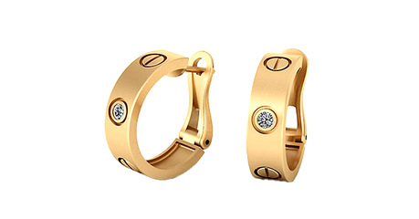 ср004 Серьги в стиле Cartier*