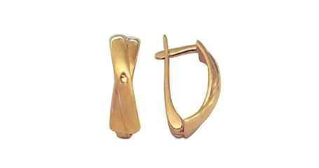 ср012 Серьги-полукольца без камней 