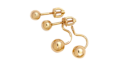 ср025 Серьги-шарики трансформеры 