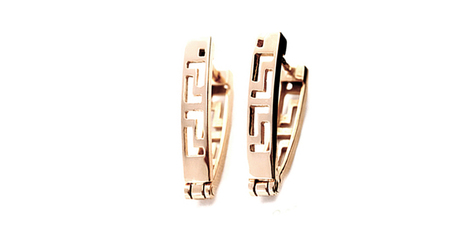 ср056 Золотые серьги 