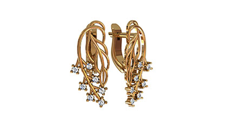 ср068 Серьги 