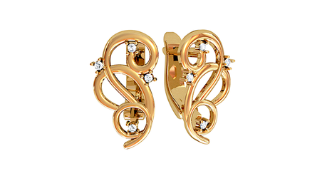 ср070 Серьги 