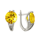 ср103 Женские серьги с солнечными фианитами.