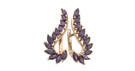 ср131 Серьги по уху на английском замке 