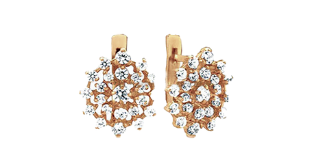 ср203 Серьги с фианитами 