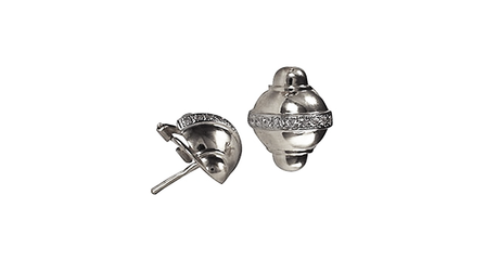 сц056 Серьги-пусеты с фианитами 