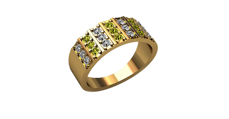 ск025 Кольцо с фианитами