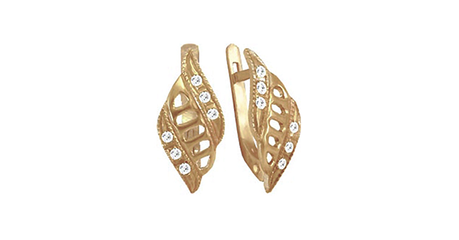 ск050 Серьги с фианитами