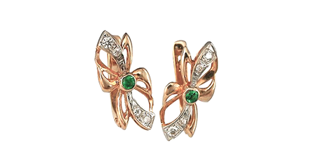 ск060 Золотые серьги 