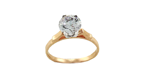 ск106 Кольцо с крупным фианитом 