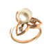 ск119 Золотое кольцо с жемчугом