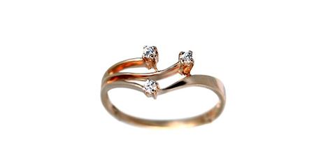 ск123 Кольцо с мелкими фианитами