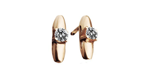 ск138 Серьги с фианитами 