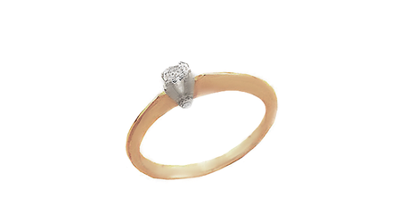 ск142 Кольцо с фианитами