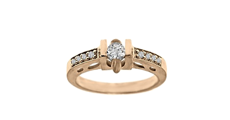 ск146 Кольцо с фианитами