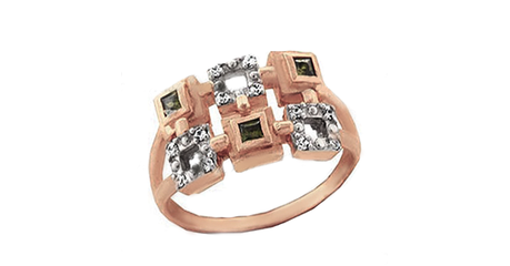 ск157 Кольцо с фианитами