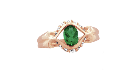 ск161 Кольцо с фианитами